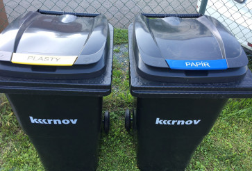 Containers voor gesorteerd afval voor Krnov